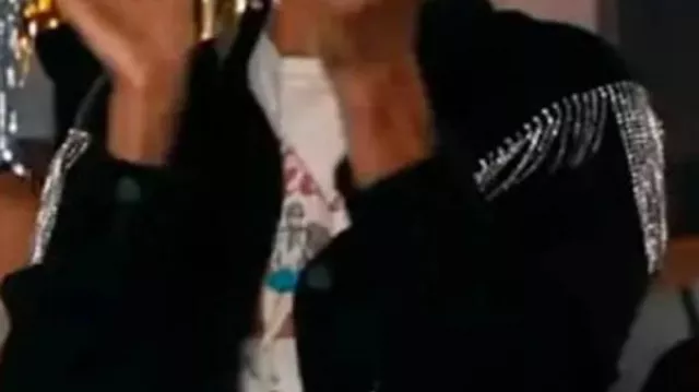 High Potential S02 Kaitlin Olson Rhinestone Fringe Jacket worn by Morgan Gillory (Kaitlin Olson) in High Potential (S02)