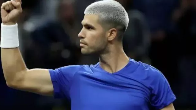 Camiseta Laver Cup Azul usada por Carlos Alcaraz en Carlos Alcaraz | Puntos principales | Copa Laver 2025