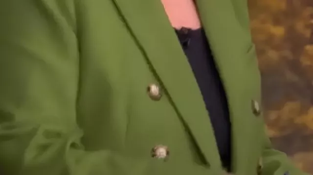 Green Double Breasted Blazer worn by Joy Behar in The View Full Broadcast – September 25, 2025