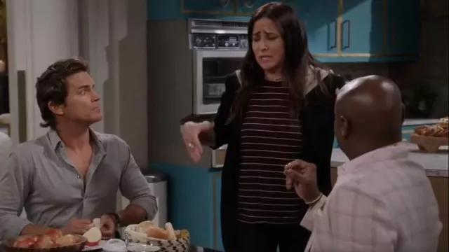 Rag & Bone The Slub Stripe Tee worn by Mindy Schneiderman (Pamela Adlon) as seen in Mid-Century Modern (S01E10)
