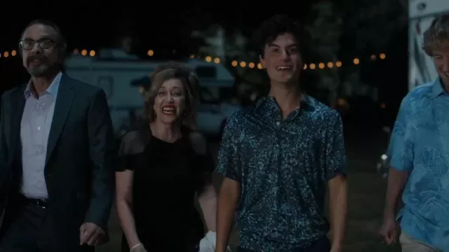 Eliza J Ruffle Sleeve Cocktail Dress worn by Elena (Mariana Treviño) as seen in Stick (S01E08)