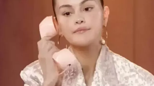 Fan Phone Call 2025 Selena Gomez Double Breasted Jacket