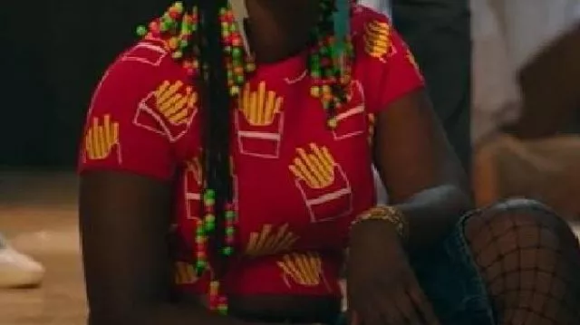 Red Top worn by Gwen Sanders (Aliyah's Interlude) in English Teacher