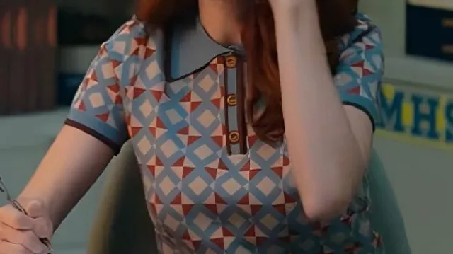 Geometric Pattern Sweater worn by Gwen Sanders (Stephanie Koenig) in English Teacher