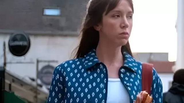 French Lover Sara Giraudeau Veste imprimée portée par Marion (Sara Giraudeau) comme on le voit dans French Lover