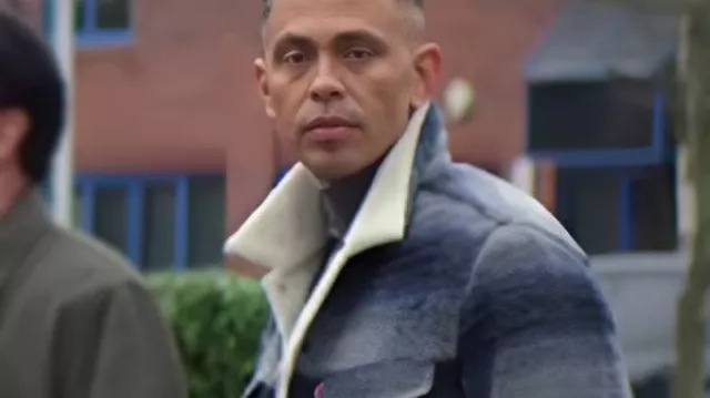 Aaron Heffernan Grey Trucker Jacket worn by Ashley "Ash" Dennings (Aaron Heffernan) in Brassic