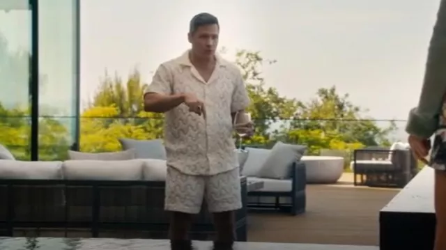 Oas Relaxed Fit Altascuba Crochet Shirt porté par Jason comme on le voit dans High Potential (S02E02)