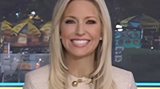 Fox And Friends S06 Ainsley Earhardt Beige Tweed Jacket comme on le voit dans Fox and Friends (USA)