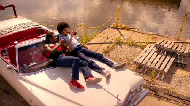 The Puma sneakers red B-Boy from Shaolin Fantastic (Shameik Moore) in The Get Down S01E03