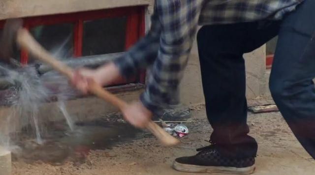 Sneakers to Vans checkerboard Mac Radner (Seth Rogen) in Our Worst Neighbors