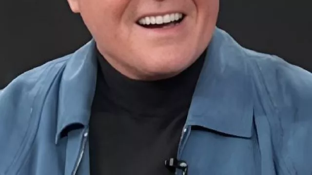 E! News Donny Osmond Blue Suede Jacket worn by Donny Osmond in E! News