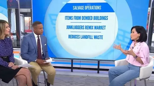 Zara Jewel Poplin Shirt worn by Vicky Nguyen as seen in Today on September 26, 2025