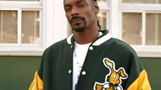 Ego Trippin Long Beach Varsity Jacket worn by Snoop Dogg in SNOOP DOGG Sets Up - Ego Trippin