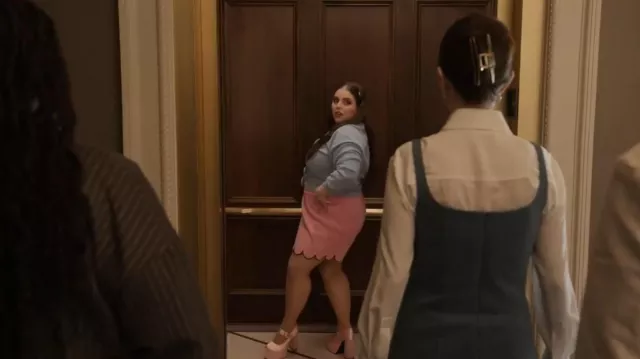 Sugar Thrillz Coated Platforms worn by Althea (Beanie Feldstein) as seen in Only Murders in the Building (S05E06)