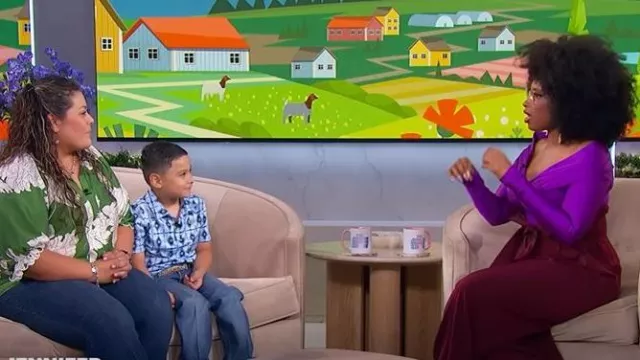 The Andamane Kendall Off Shoulder Bodysuit worn by Jennifer Hudson as seen in The Jennifer Hudson Show on September 30, 2025