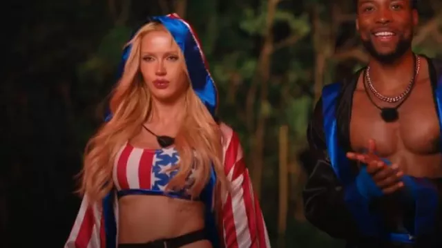 Forplay Get 'Em Champ Sexy Boxer Costume usado por Sydney Paight como se ve en Love Island Games (S02E07)