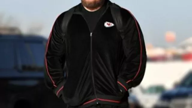 Chándal negro usado por Creed Humphrey Kansas City Chiefs