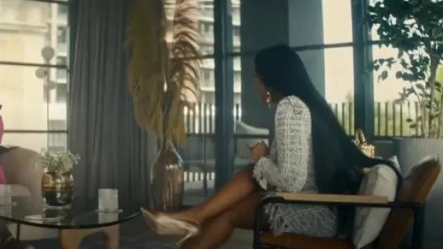 Mini robe en tweed Balmain portée par Bitsy (Porsha Williams) comme on le voit dans Brilliant Minds (S02E01)