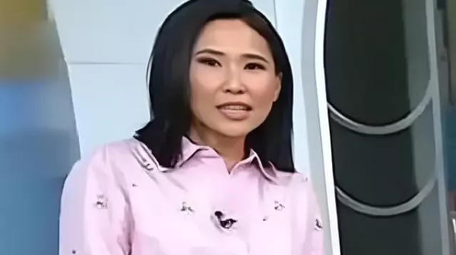 Vicky Nguyen The Today Show 2025 Pink Embellished Shirt as seen in Today