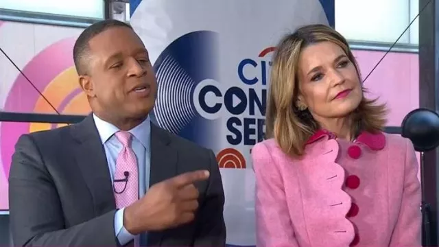 Marc Jacobs The Sunday Best Coat worn by Savannah Guthrie as seen in Today on October 1, 2025