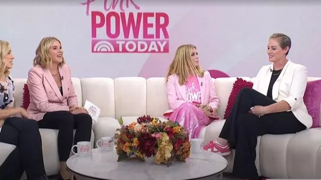 Garvee Casual Blazer Jackets worn by Katie Schumacher-Cawley as seen in Today with Jenna & Friends on October 1, 2025