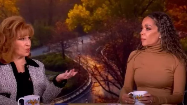 Victoria Beckham High Neck Top worn by Sunny Hostin as seen in The View on October 2, 2025