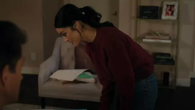 Pefect White Tee Ziggy Shrunken Sweatshirt worn by Samantha Maroun (Odelya Halevi) as seen in Law & Order (S25E01)