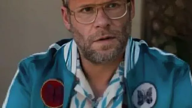 Chemise imprimée de poisson platonicienne portée par Will (Seth Rogen) comme on le voit dans Platonic (S02E09)