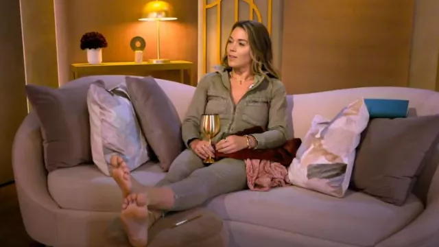 Free People Lennox Denim Utility Jumpsuit portée par Megan Walerius comme on le voit dans Love Is Blind (S09E03)