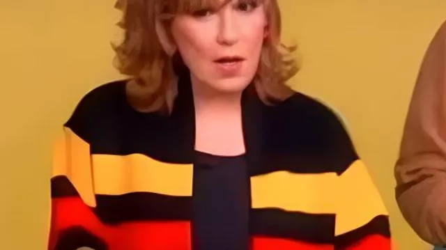 The View 2025 Joy Behar Veste à rayures multicolores Self - Co-hôte (Joy Behar) The View