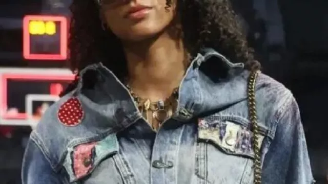 Chaqueta de mezclilla Rae Burrell WNBA Finals Playoffs 2025