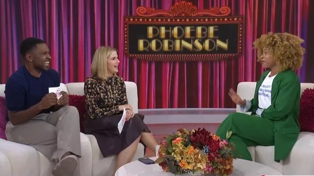 Tanya Taylor Hudley Skirt worn by Jenna Bush Hager as seen in Today with Jenna & Friends on October 6, 2025