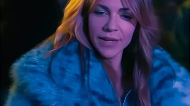 High Potential S2 Kaitlin Olson Leopard Fur Jacket