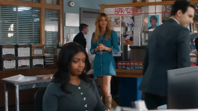 Schutz Maryana Leather Boot worn by Morgan Gillory (Kaitlin Olson) as seen in High Potential (S02E04)