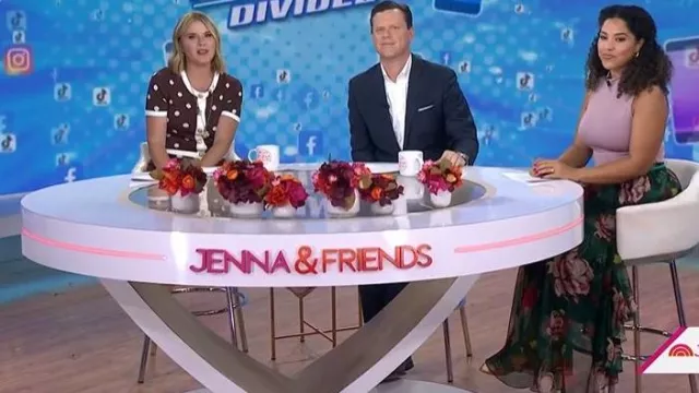 Kate Spade Gogo Taxi Flats worn by Arianna Davis as seen in Today with Jenna & Friends on October 8, 2025