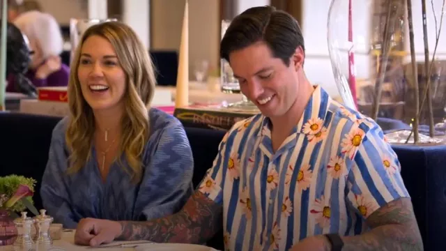 Original Use Short Sleeve Collared Button-Down Shirt worn by Jordan Keltner as seen in Love Is Blind (S09E08)