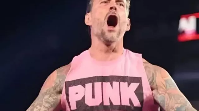 CM Punk WWE Raw Pink Tank Top