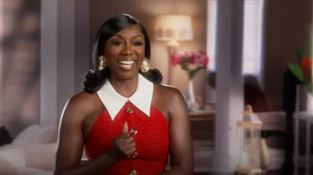 Bronx and Banco Short Dress worn by Wendy Osefo as seen in The Real Housewives of Potomac (S10E01)
