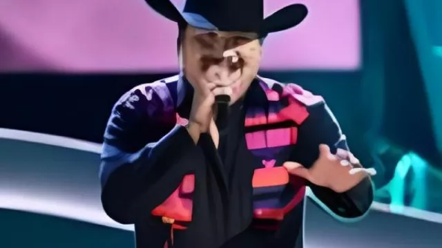 Austin Gilbert The Voice S28 Black Western Shirt worn by as seen in The Voice (S28)