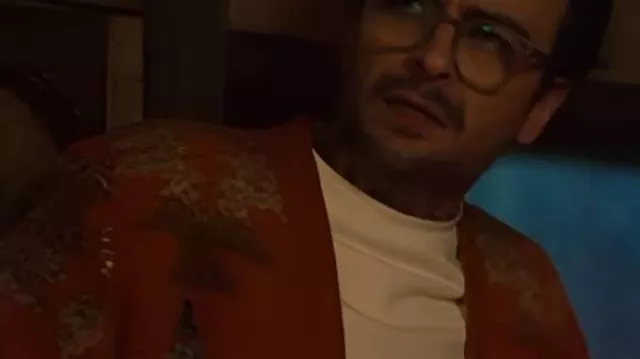 Brassic S7 Joe Gilgun Orange Cardigan