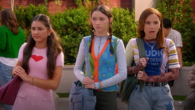 Free People Lady Lux Printed Layering Top worn by Jade Castillo (Carmen Sánchez) as seen in Electric Bloom (S01E08)