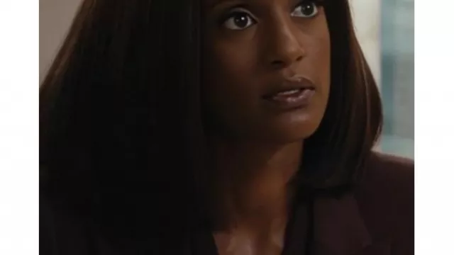 Matlock S02 Olympia Maroon Blazer of Olympia Lawrence (Skye P. Marshall) in Matlock (S02E02)