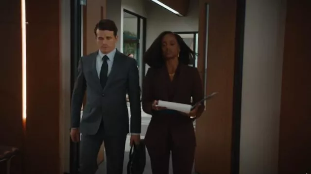 Reiss Gabi Pants worn by Olympia Lawrence (Skye P. Marshall) as seen in Matlock (S02E01)