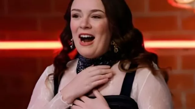 The Voice S28 Aubrey Nicole Vestido de mezclilla usado por Aubrey Nicole en The Voice