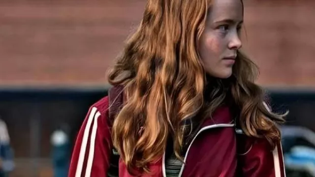 Stranger Things Sadie Sink Red Jacket worn by Sadie Sink as seen in Stranger Things
