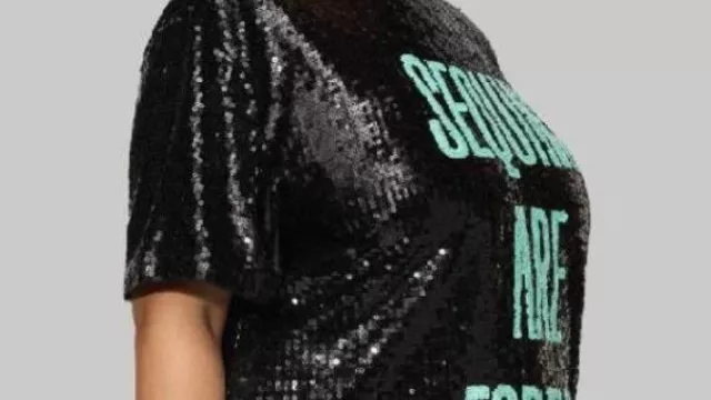 green emerald velvet dress Silver Sequin T Shirt Dress – Never Fully Dressed main image 0