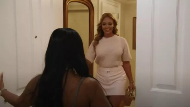 Christian Dior Lady Dior Handbag Brown Leather worn by Gizelle Bryant as seen in The Real Housewives of Potomac (S10E02)