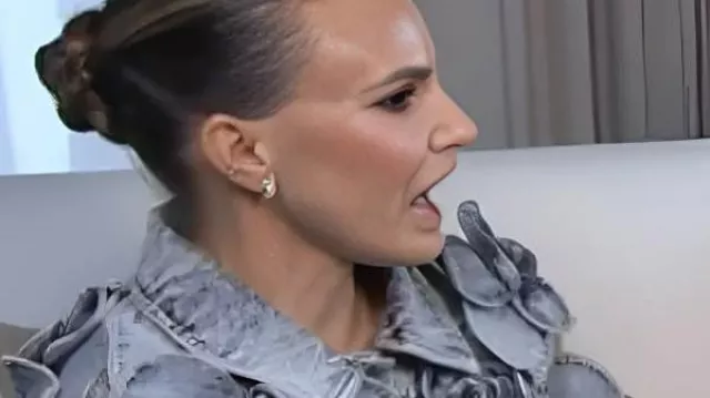 Keltie Knight Petal Cropped Denim Jacket Keltie Knight's Cherry Blossom & Rain Adventure!