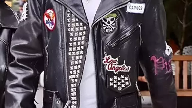 Black Leather Jacket worn by Travis Barker in The Genius Of Travis Barker
