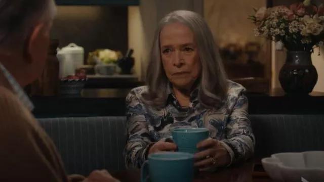 Altuzarra Chika Shirt worn by Madeline 'Matty' Matlock (Kathy Bates) as seen in Matlock (S02E02)